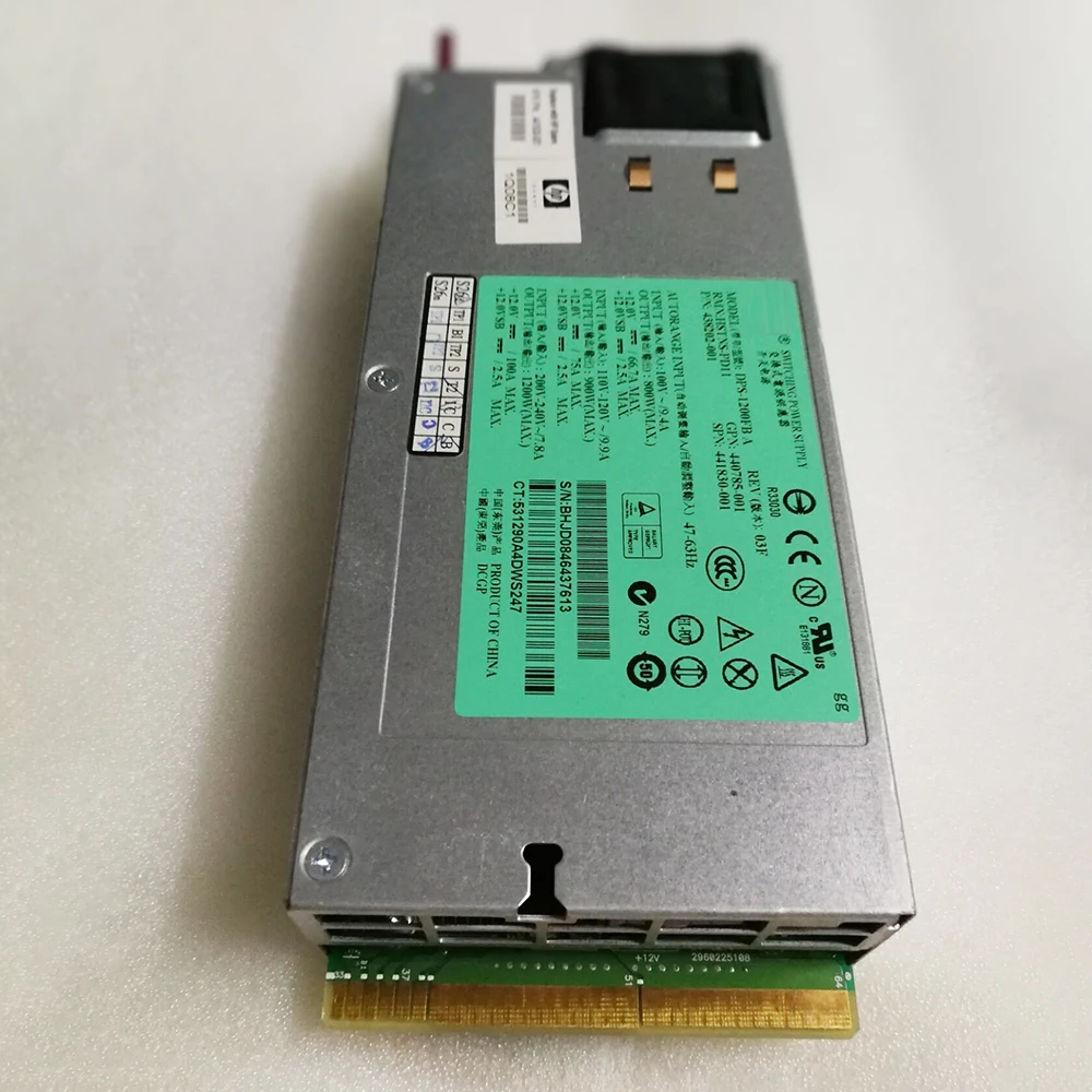 

Серверный блок питания DPS-1200FB Макс. 1200 Вт 438202-001 438202-002 441830-001 440785-001 Полностью протестирован