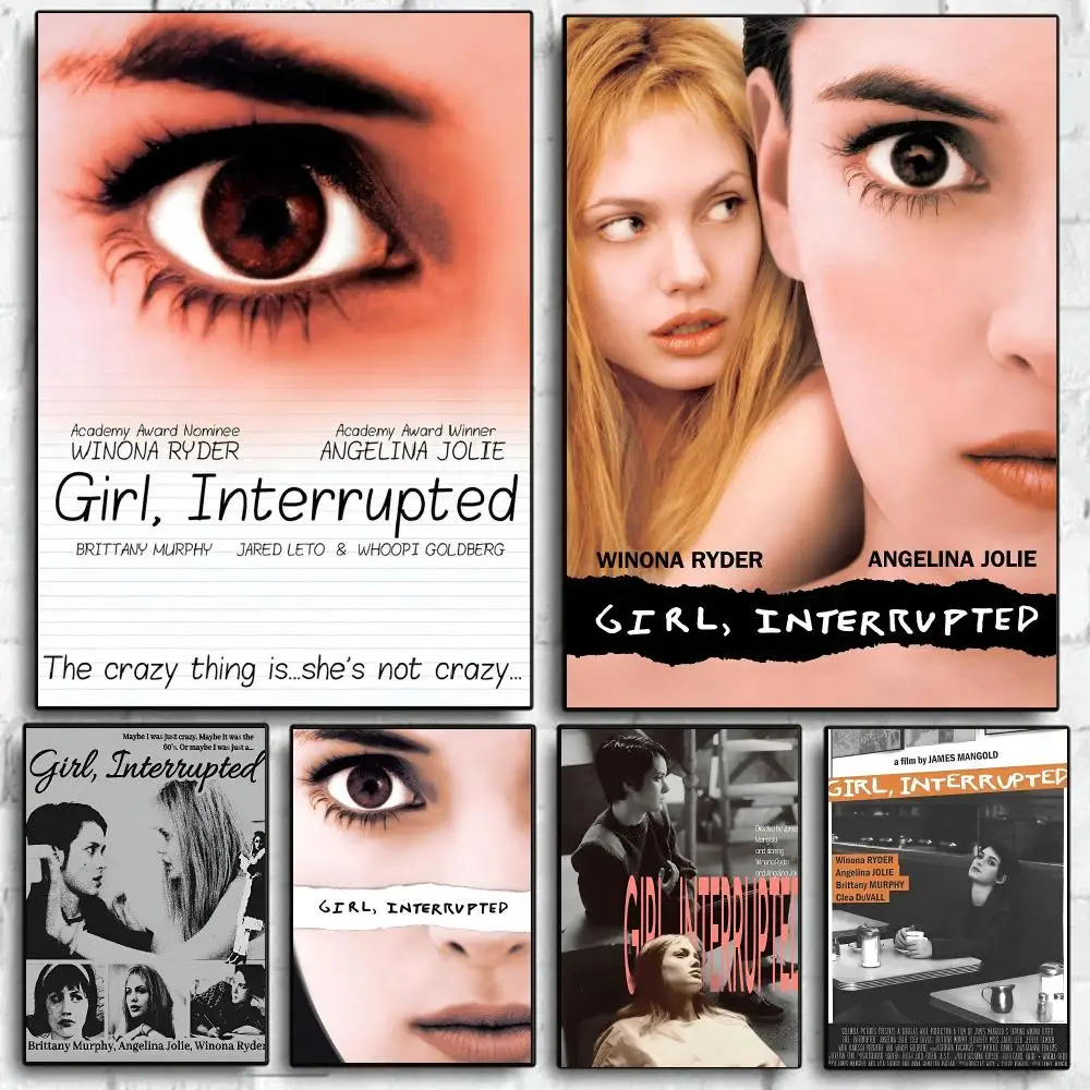 Classic G-Girl Interrupted Movie Tv Poster Self Adhesive Wall Art Decor for Bedroom Living Room Office Home Decor Gift