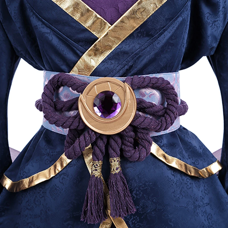 Rolecos-traje de Cosplay de Alune Spirit Blossom para mujer, traje de Kimono de juego LOL, conjunto completo de Halloween