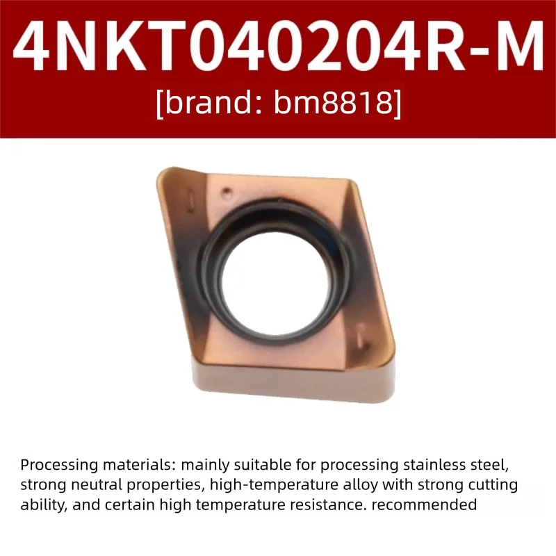 

10PCS 4NKT060308 4NKT040204 Carbide Inserts 4NKT Metal Fast Feed Milling Cutter Inserts 4NKT060308R Milling Cutter Holder