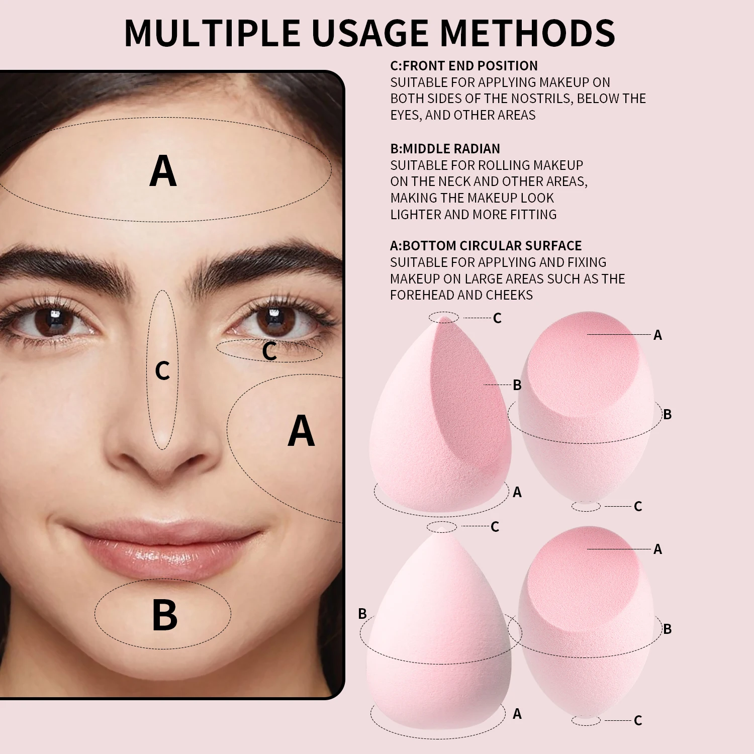 Maquillage oeuf poudre bouffée ensemble de 12 gouttelettes d'eau ne pas manger poudre maquillage oeuf maquillage éponge oeuf Air coussin poudre bouffée maquillage aussi