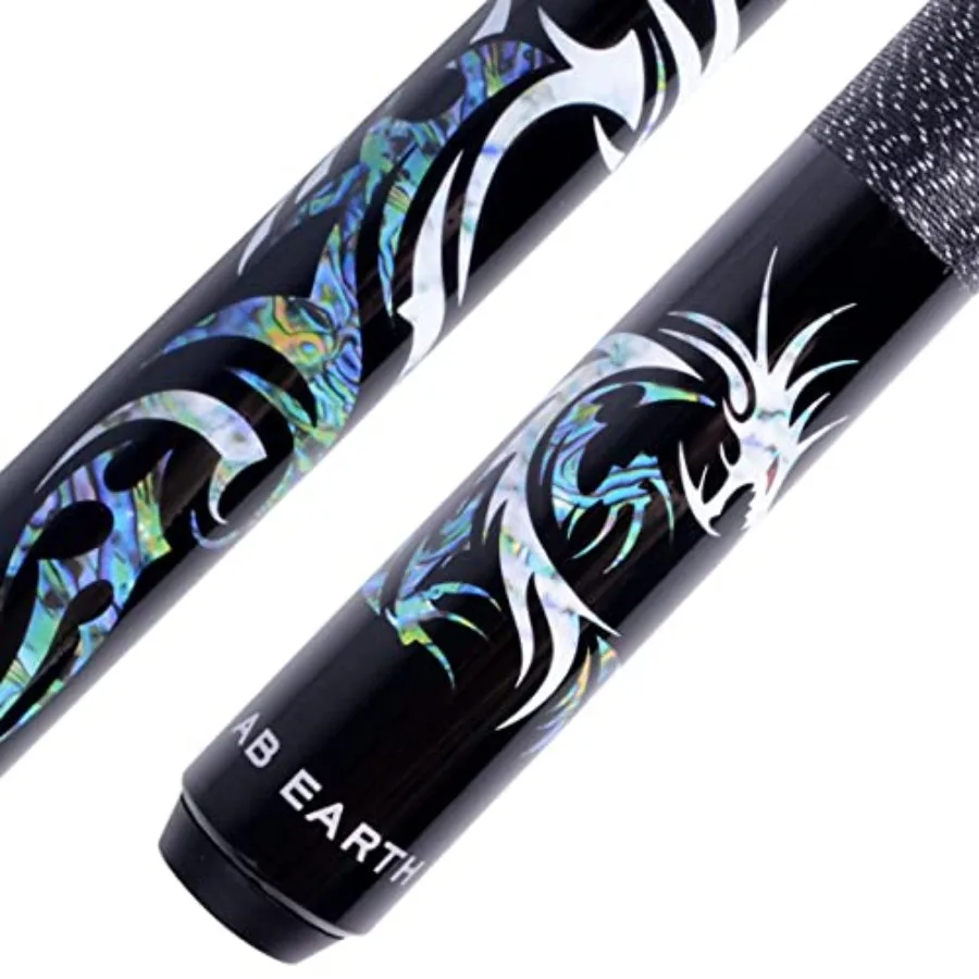 

58 inch Hand-Painted Series 2-Piece Billiard Pool Cue Stick with Irish Linen Wrap #B58