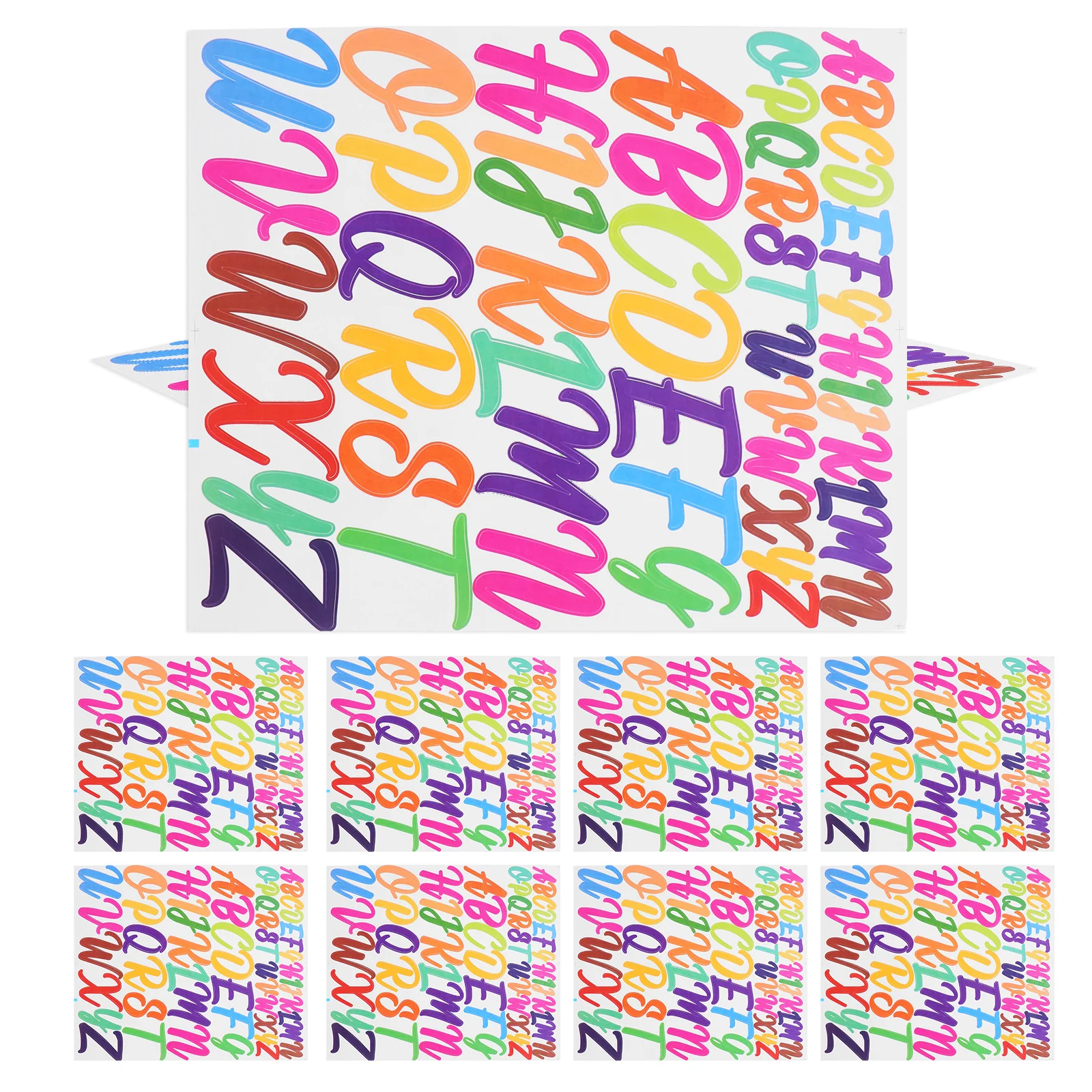 

10 Sheets Waterproof Vinyl Letter Stickers Self Adhesive Durable for Personalized Street Address Trash Bin Decals Alphabet