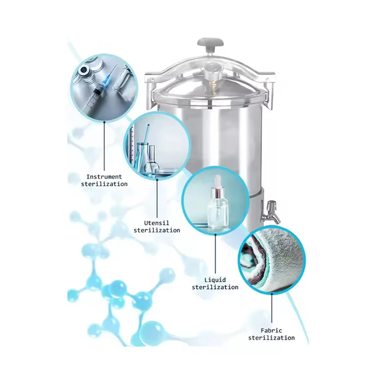 Mini Portable Sterilizer Autoclave 18l 24 Liters Stainless Steel Steam Sterilization