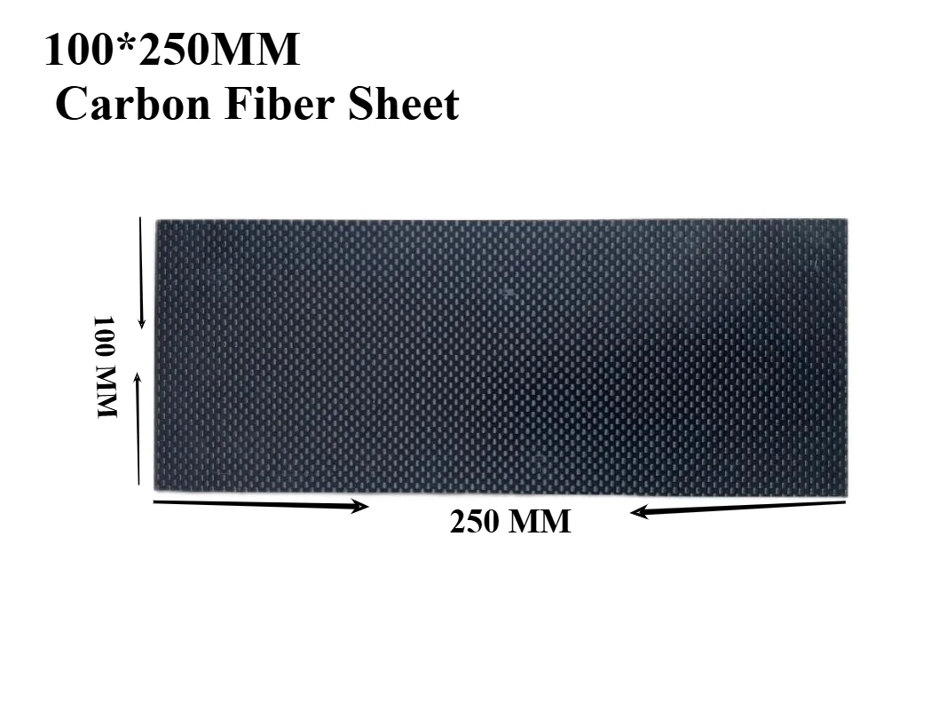 

1pcs 100mmx250mm 3K High Hardness Carbon Fiber Sheets 100% Pure Carbon Panel Board 0.5mm-5mm Thickness Carbon Fiber Model Materi