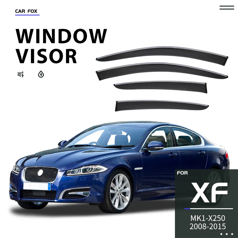 For JAGUAR XF XFL  Window visor Weather Shield Side Window Deflector Car windshield weather shield Car accessories