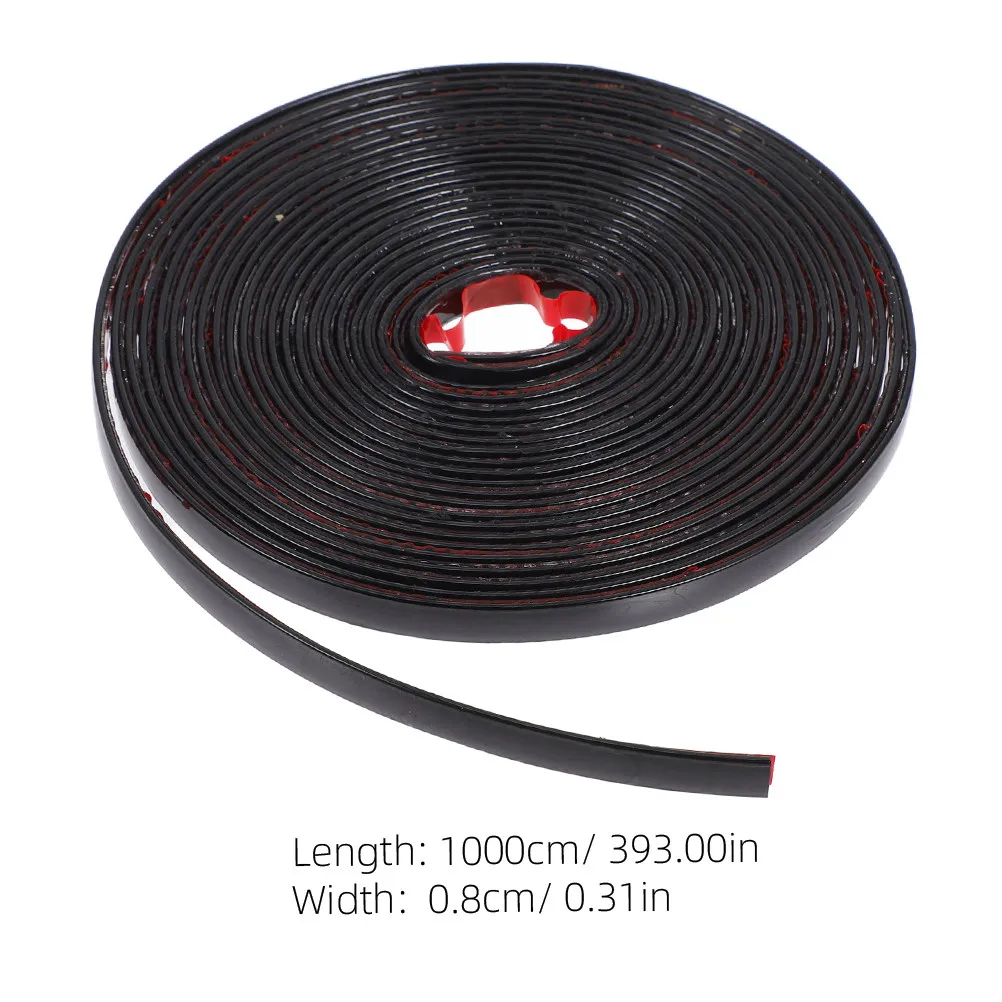 1 Roll Self-Adhesive Decorative Wall Trim Strip Plastic Corner Moulding Trim Peel Stick Edging Strip for TV Background Walls