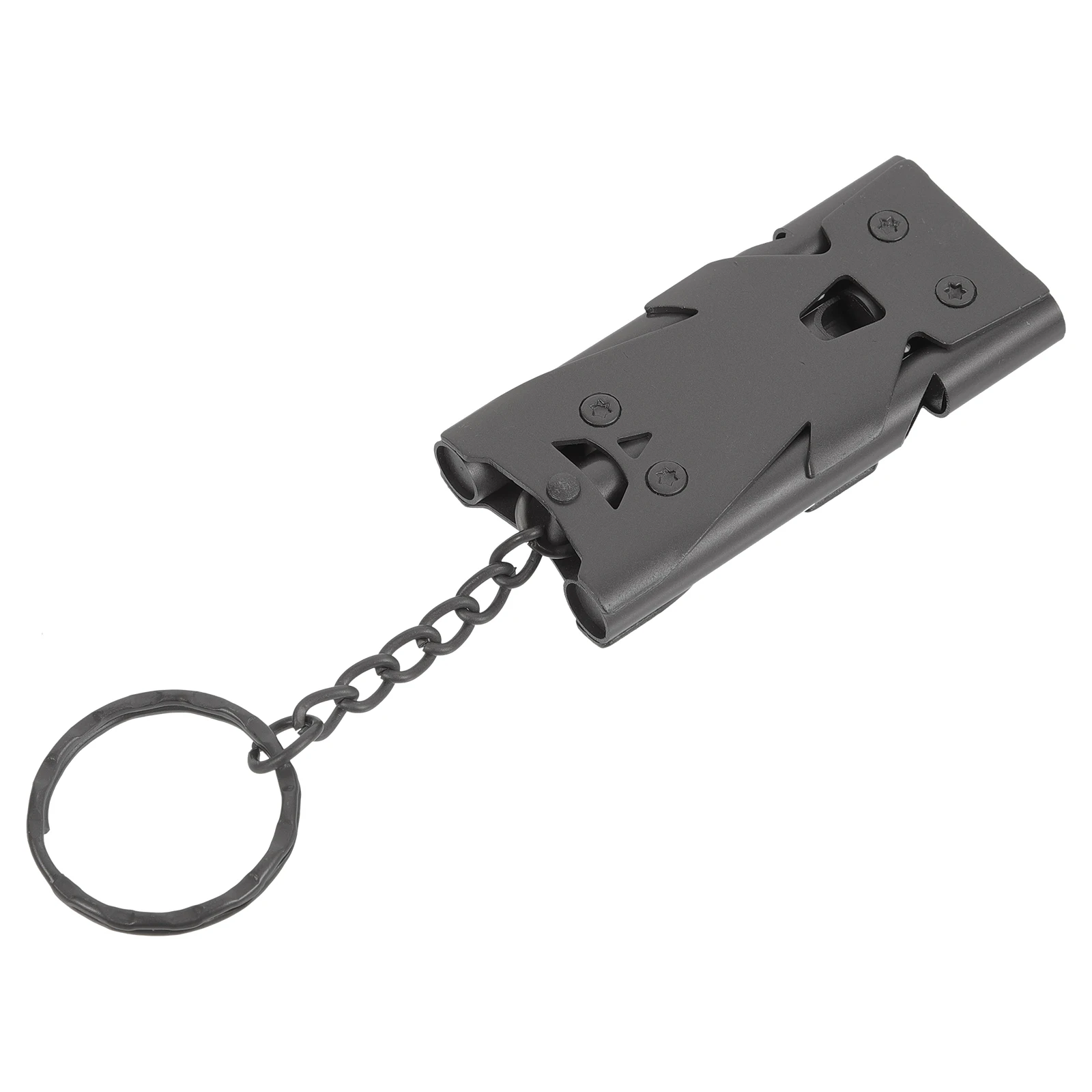 

Bird Training Whistle Stainless Steel Portable Pigeon Dog Bark Control Toys Black Color Outdoor Camping Survival