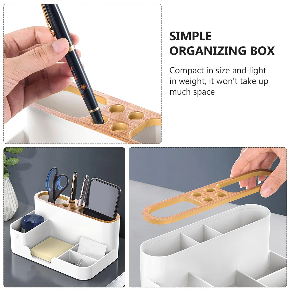

1Pcs Simple Organizing Box Stationery Container for Office Desktop Storage Box Multi-Purpose Cosmetics Holder Compact Size
