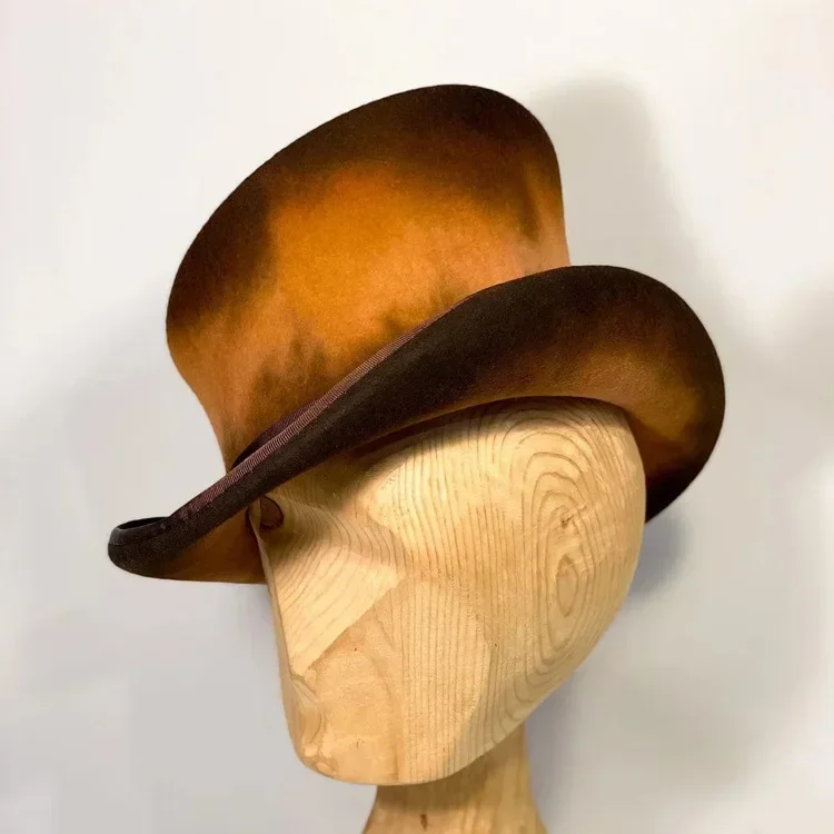 Men and Women Cycling Travel Retro Hat Fashion Wool Beanie Outdoor Sunscreen Sun-shading Jazz Cap Cowboy Windproof Cap