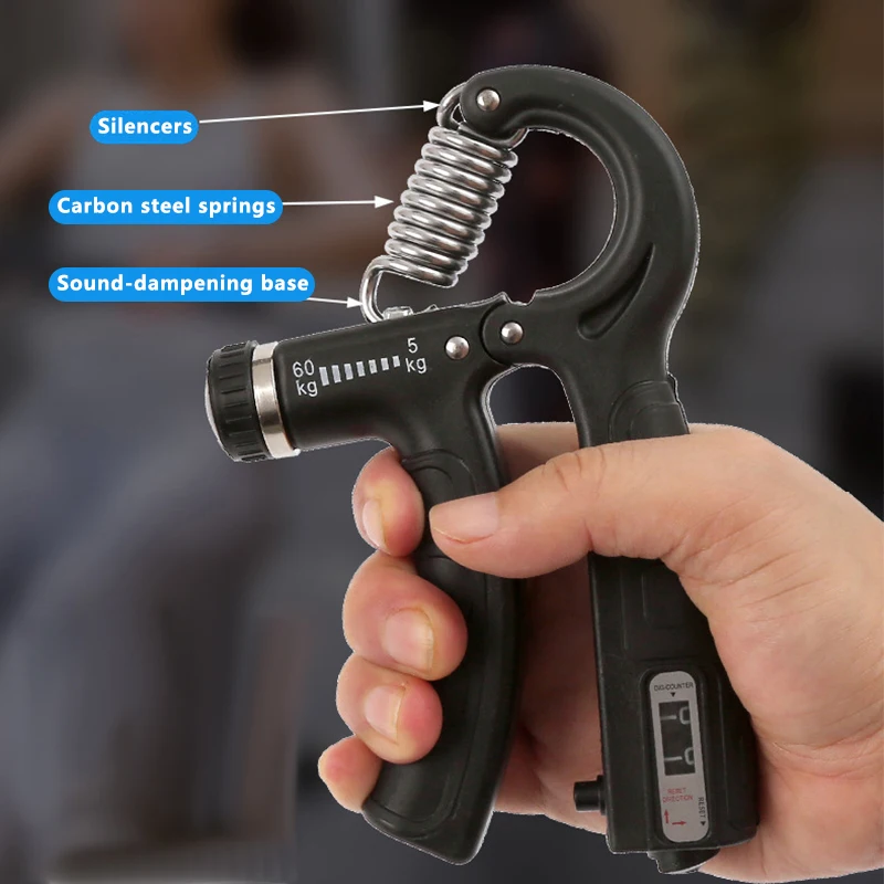 Grip Strengthener Strength Training Hand Exerciser Adjustable 5-60KG Fitness Unisex Finger Rehabilitation Training Hand Grip