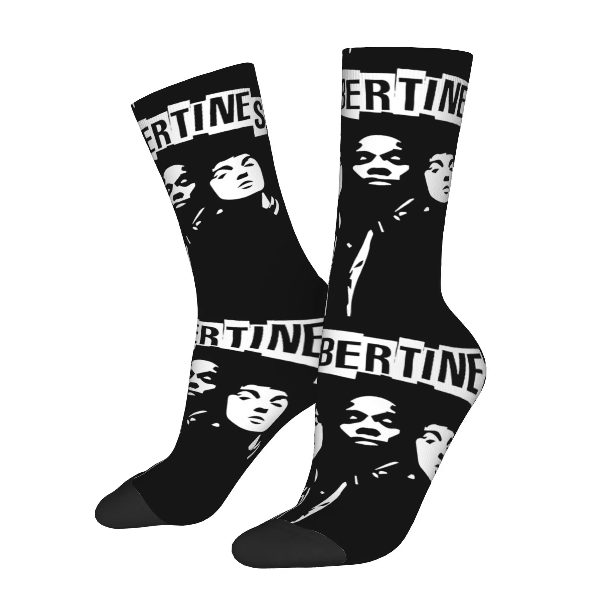 

Vintage Pete Doherty Carl Barat Indie Rock Punk Men's Socks Krautrock Rock Band Unisex Hip Hop Happy Crew Sock Gift