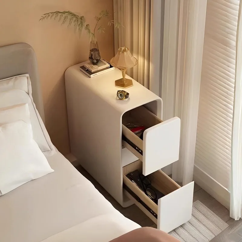 

Bedside table, small storage storage cabinet, integrated 2025 explosive bedroom, ultra-narrow bedside