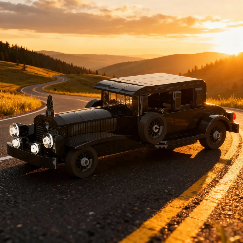 

279pcs MOC 1920s Gangster Car City Model Building Blocks Creative DIY Gift Display Decor Assemble Premium Adult Kids Desk Home