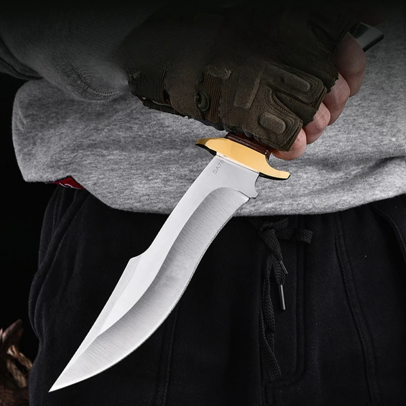 High hardness outdoor straight knife outdoor camping multi-function knife