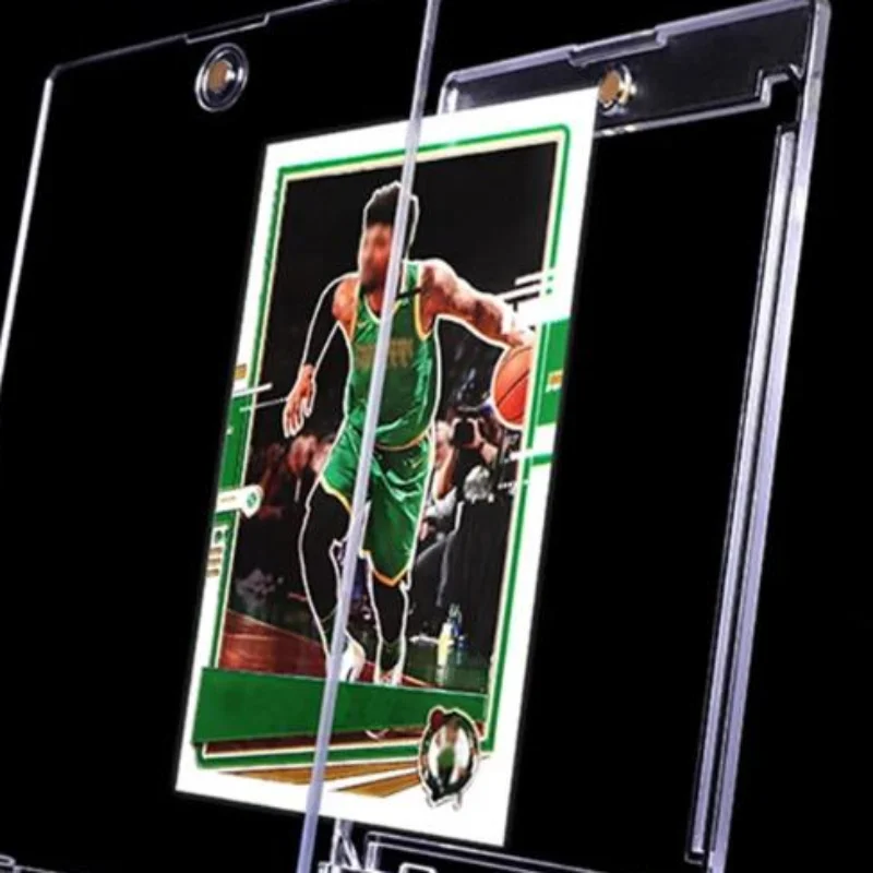 5/10PCS Clear Card Holder Magnetic Attraction Type Gaming Sports Trading Card Display Case Idol Photo Protective Sleeves