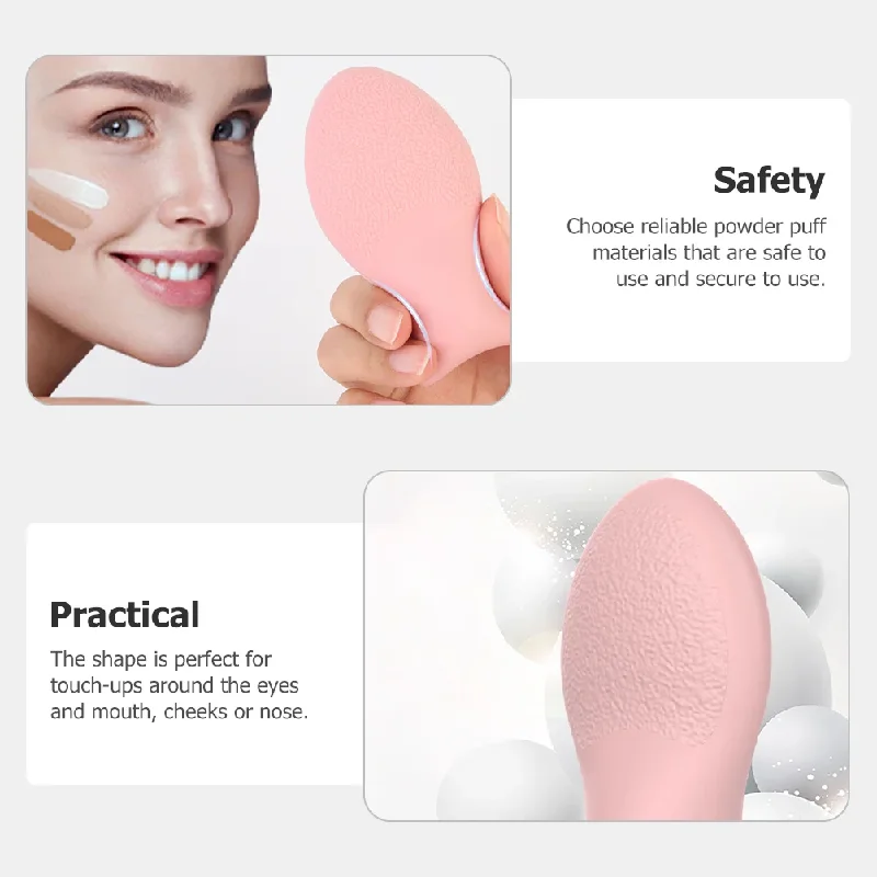 Esponjas de maquillaje en forma de pez, herramientas y accesorios de maquillaje lavables, textura de la piel en polvo