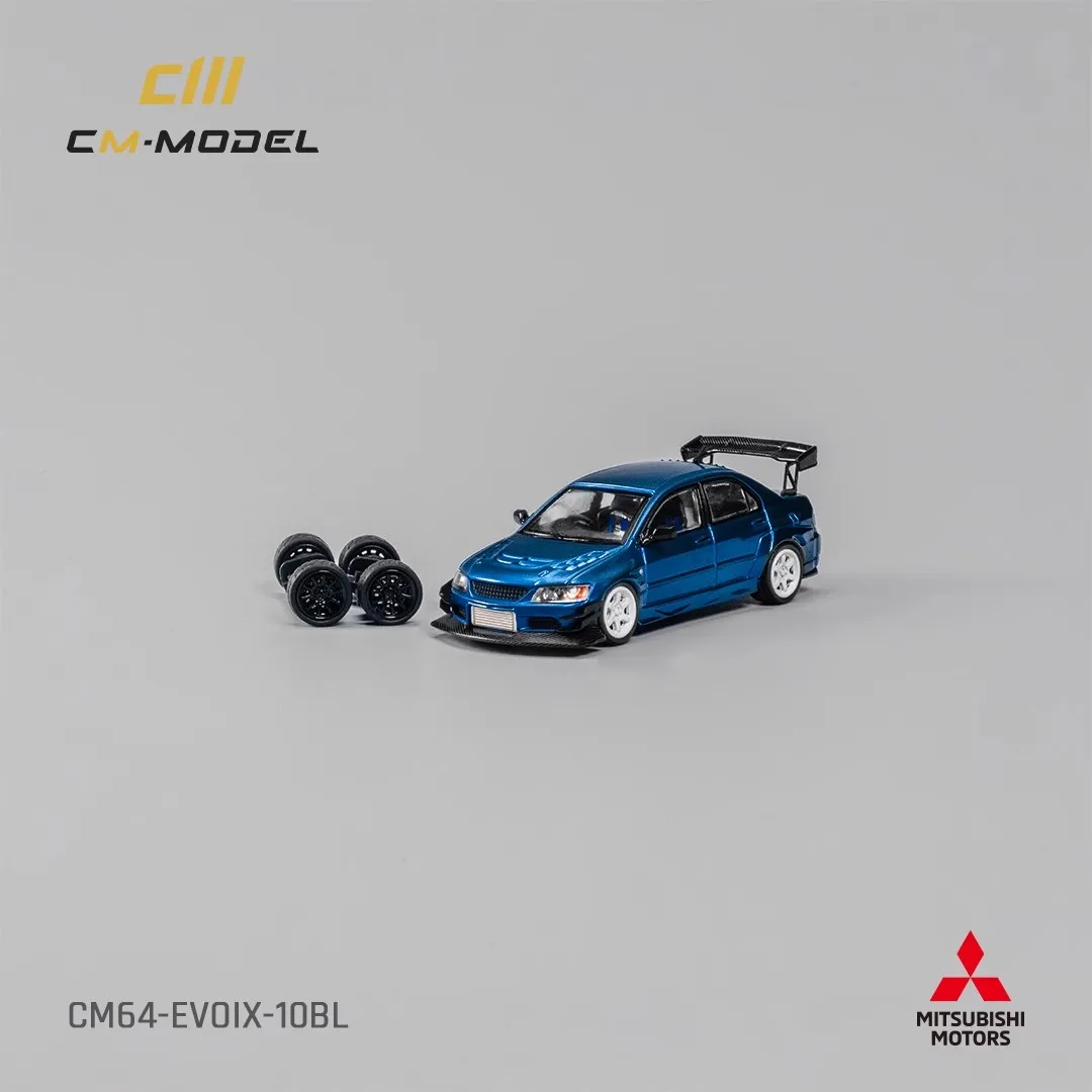 

CMModel 1/64 Mitsubishi Lance EvoIX Widebody модифицированный металлический синий