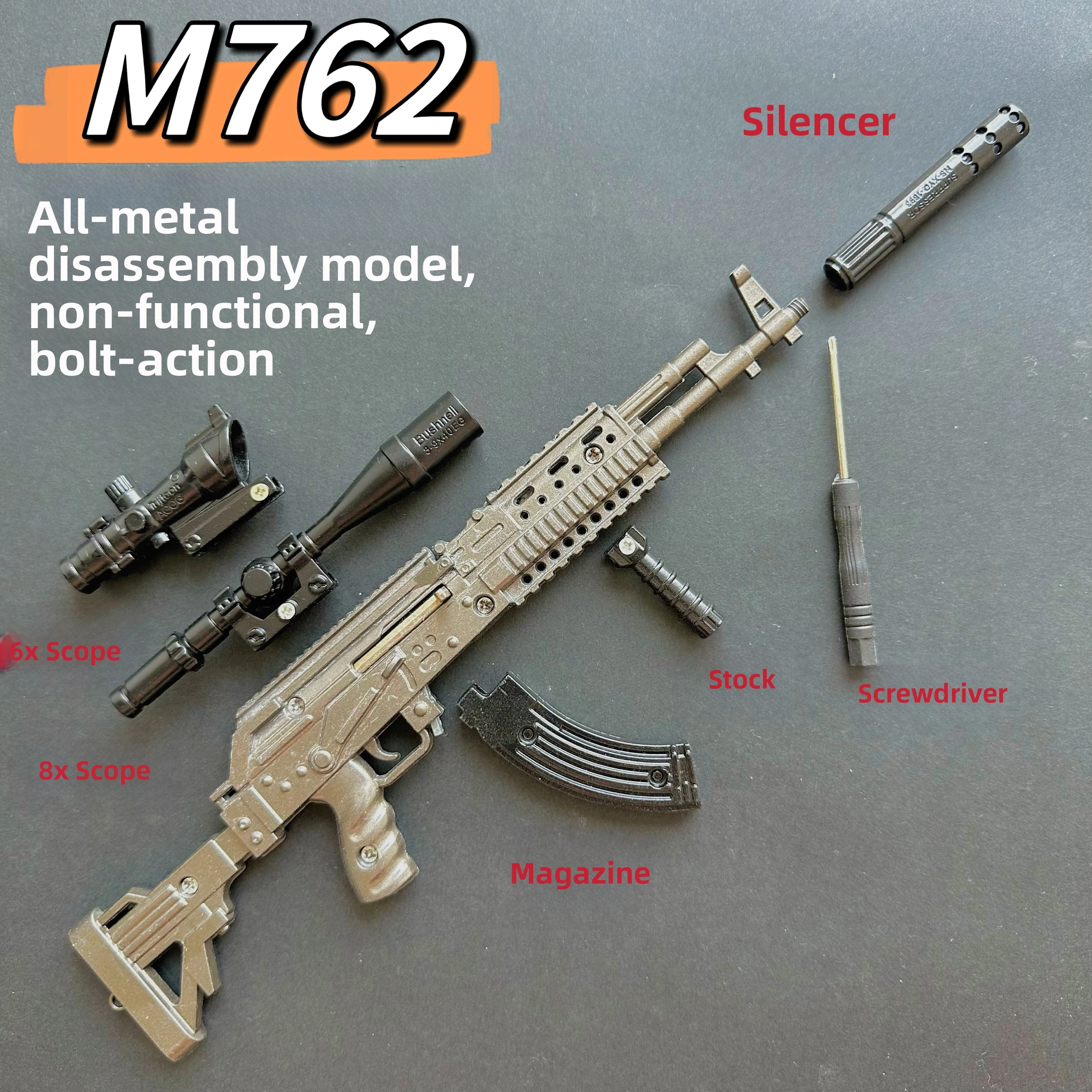 مسدس لعبة معدني كامل 1:3 AWM، مسدس نموذج Ag Delta Force Action and PlayerUnknown's Battlegrounds، للأولاد الصغار، متوفر في المخزون