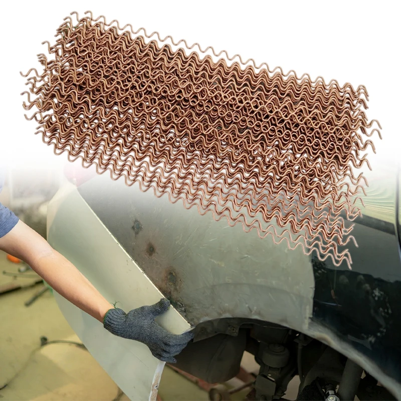 Car Wiggle Wires Spot Welding Electrodes Wave Wire Consumable for Dent Puller Body Repair Sheet Metal Shaping Tool 330mm