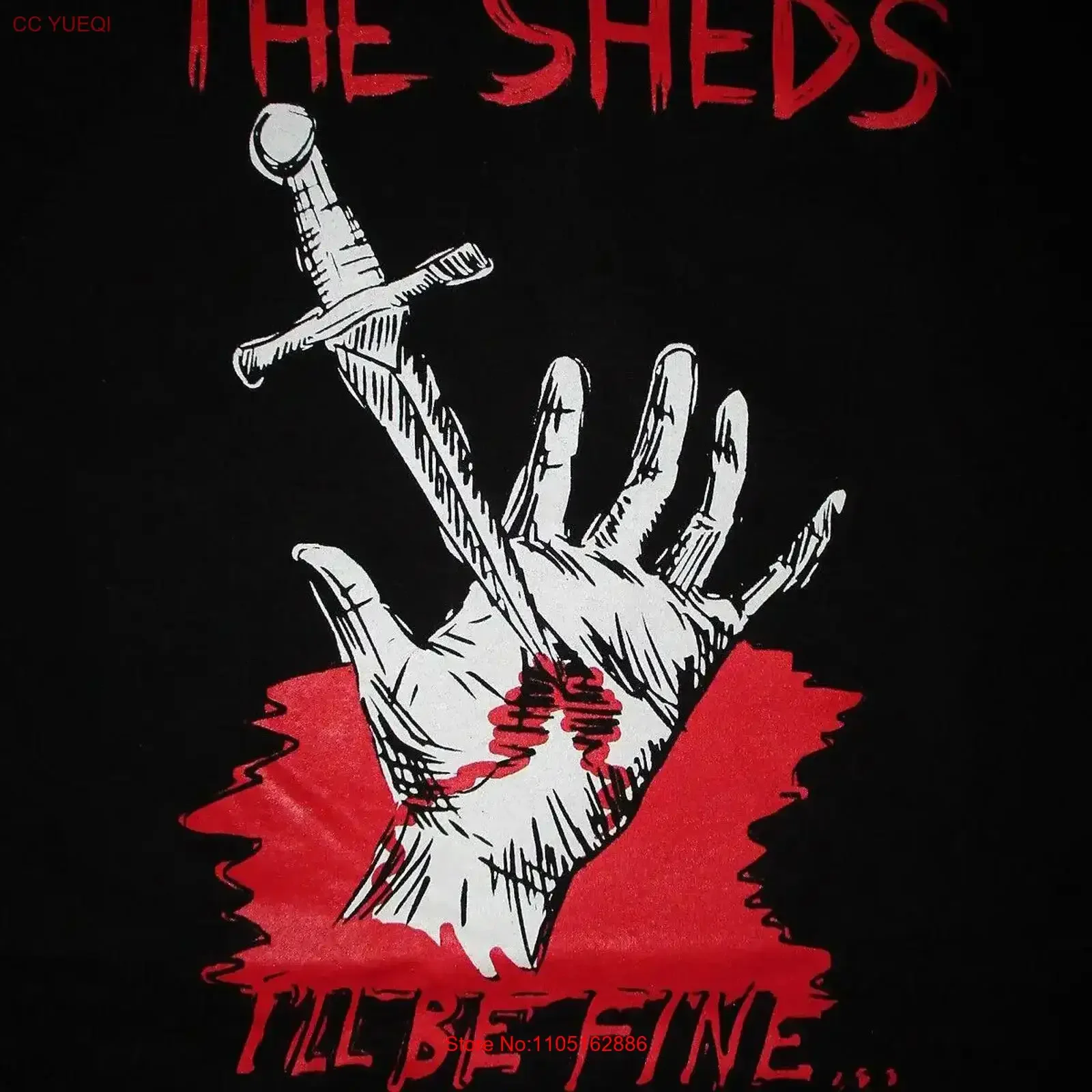 SHEDS I'LL BE FINE CONCERT T SHIRT Ska Punk Tour Self Doubt Stimulus Package 2XL vintage Washed Stretched Stylish Breathable