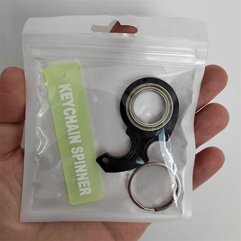 Popular cheap fun karambit spinner II finger-tip rotary key ring