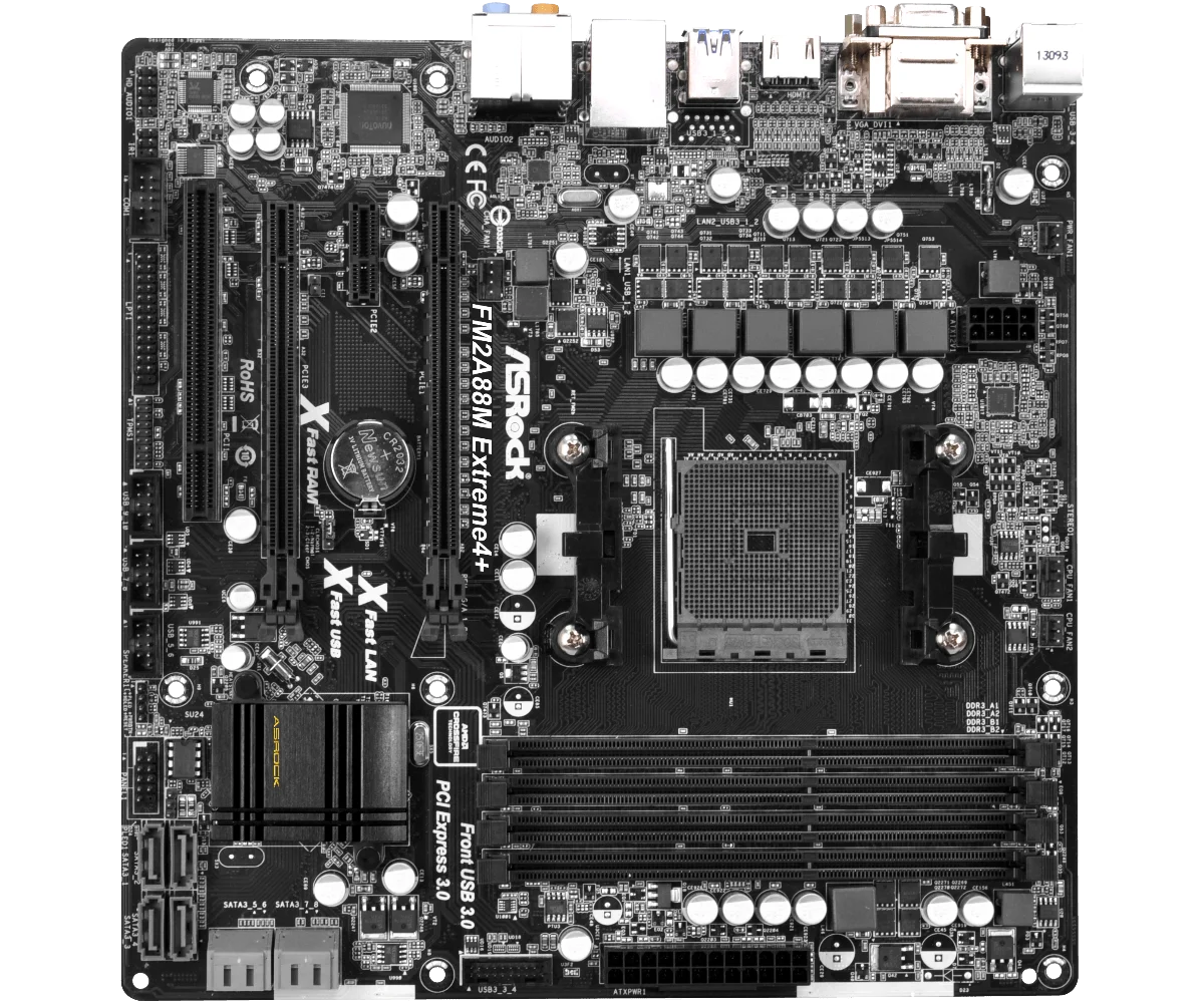 ASROCK FM2A88M extreme4+ Motherboards Socket FM2 FM2+ AMD A88X A88 DDR3 64GB PCI-E 3.0 SATA III USB3.0 HDMI Micro ATX