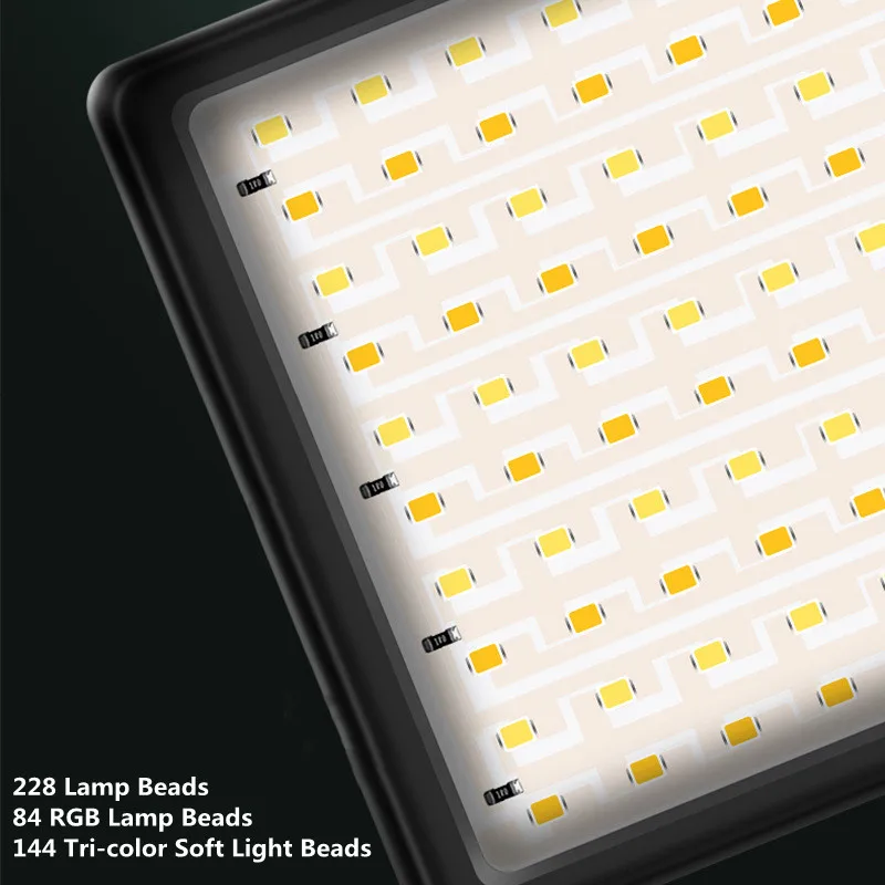 RGB Video Light LED Camera Light Full Color 3200-5600K Video Panel Light USB Optional Tripod Stand For Video Conference Lighting