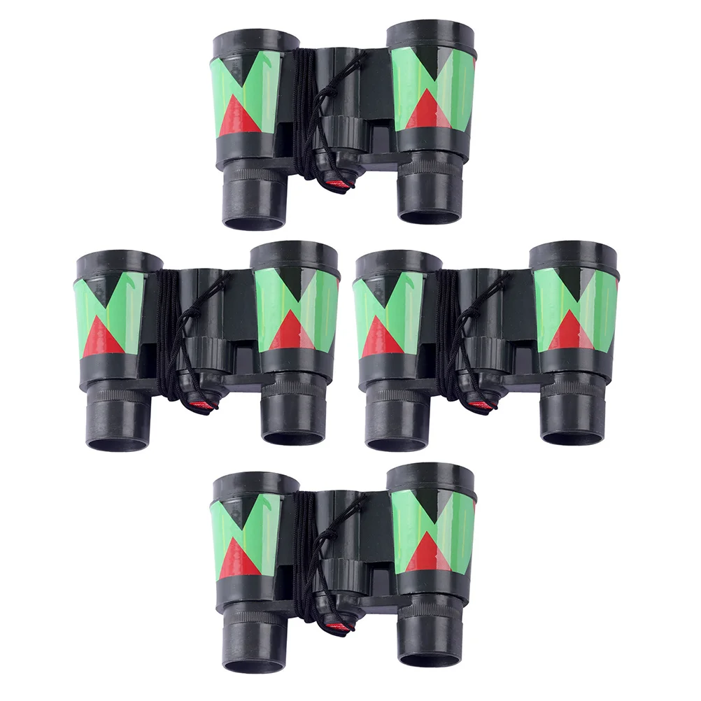 4 Pcs Children's Outdoor Telephoto Portable Supply Convenient Toy Kids Telescope Wear-resistant Accessory