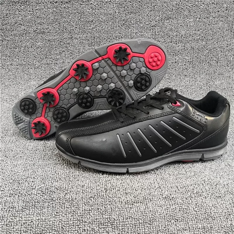 

Professional Men Golf Shoe Leather Gym Sneakers Mens Anti-Slippery Spikes Golf Training Man Designer Sport Shoes Men