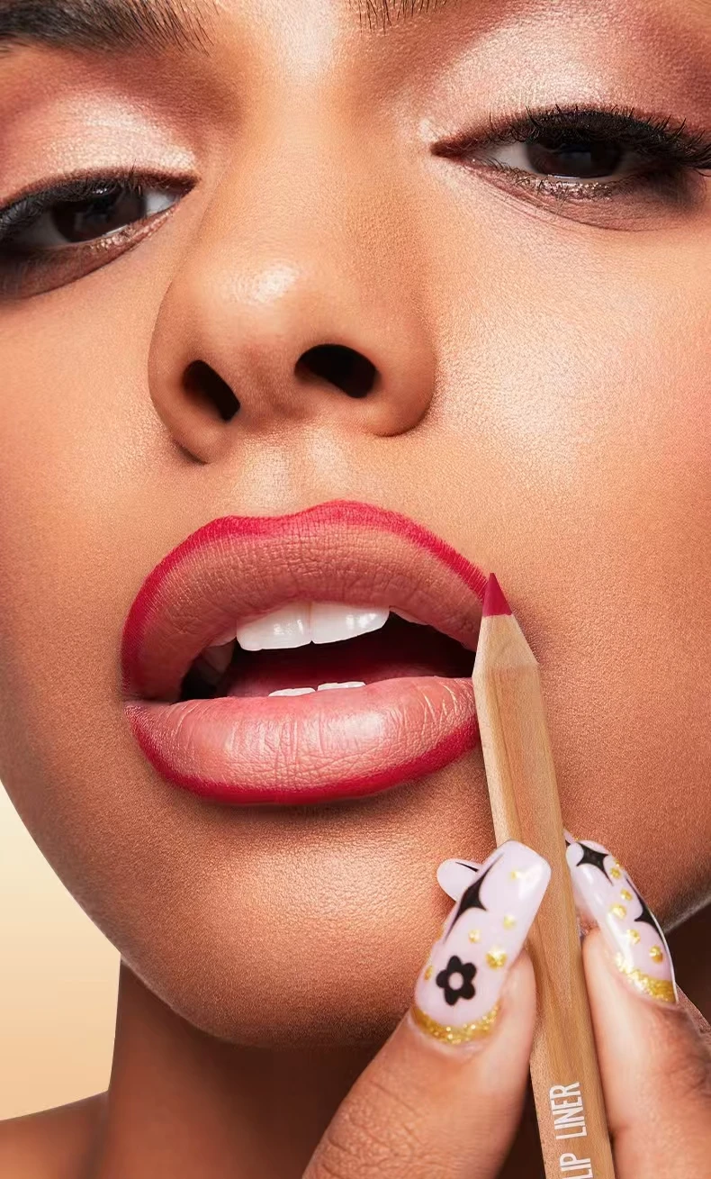 مجموعة أقلام تحديد الشفاه، بطانة دقيقة عديمة الوزن مع نسيج فائق النعومة وقابل للمزج وغير لامع #5