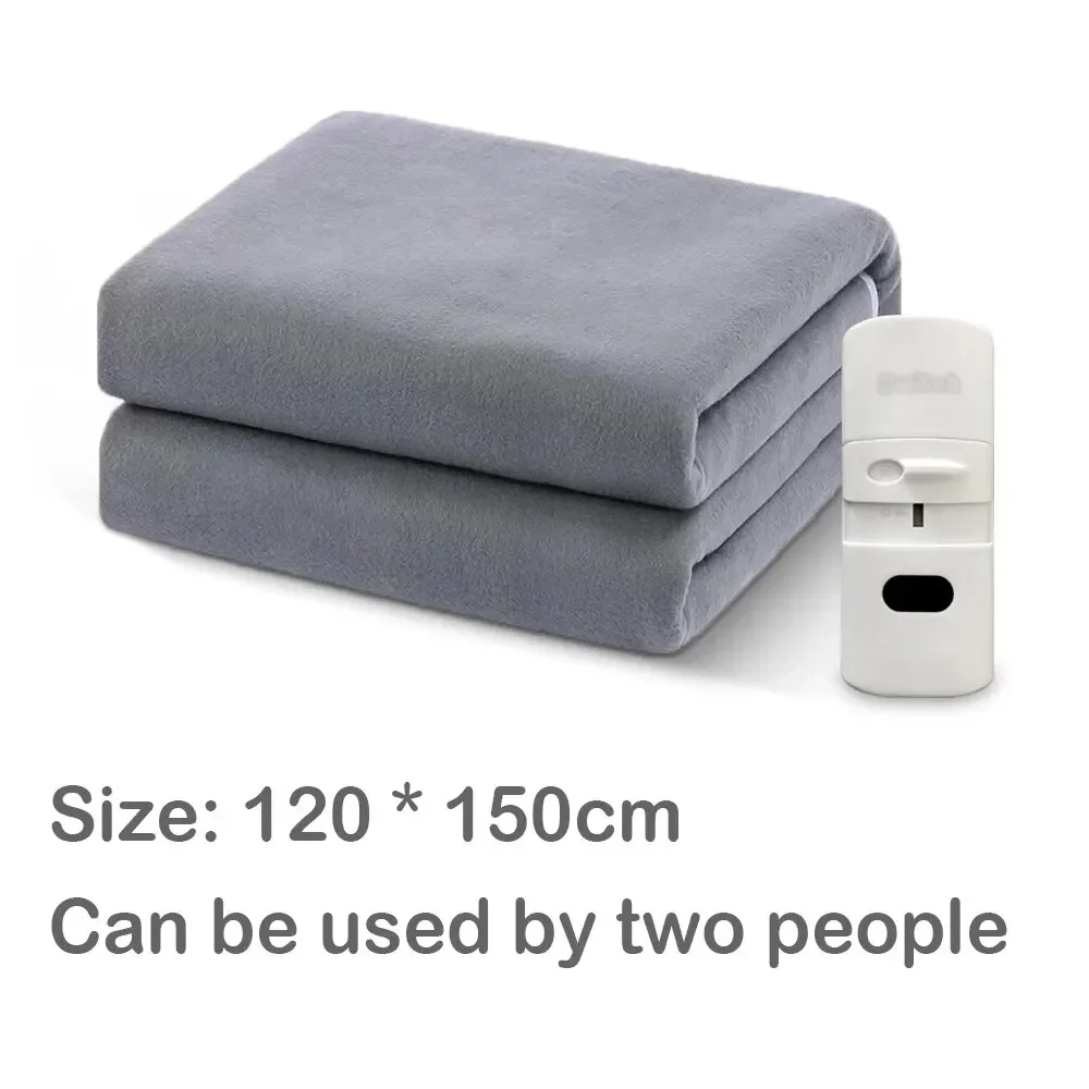 Electric Blanket Grey Color Electric Heated Blanket 110V US Plug/ 220V EU Plug Heating Mattress Winter Body Warmer For Home