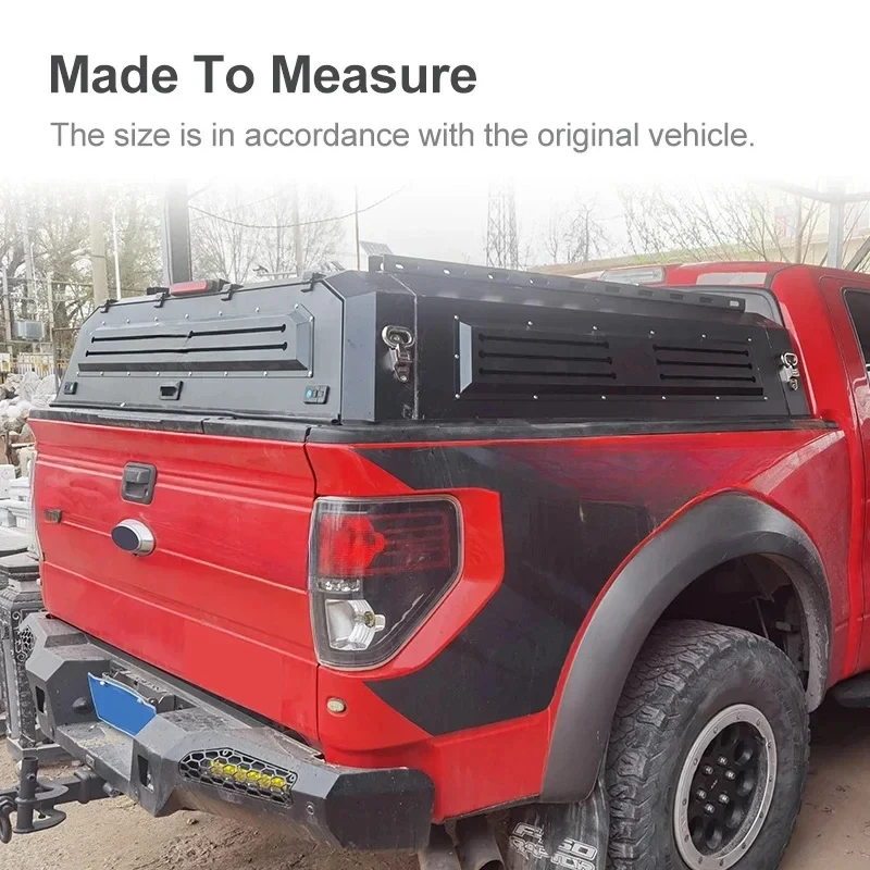 Hot-Selling Economical Mangane Steel One‑Door Half‑High Rear Box Canopy Cover Pickup Exterior Parts