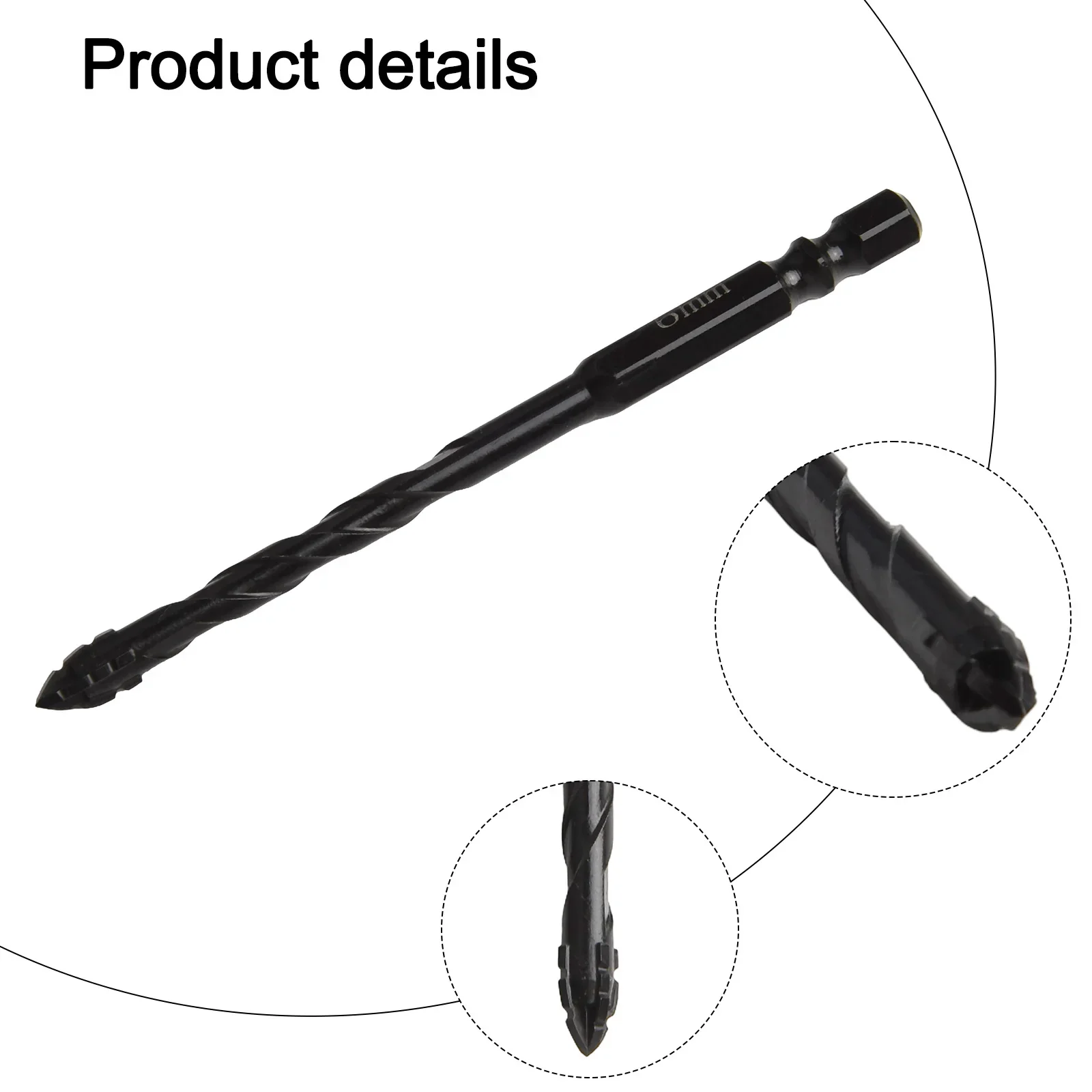 

Carbide Drill Bit Triangle Drill Bit For DIY Projects Efficient Punching Precise Positioning Carbide Drill Bit For Tiles