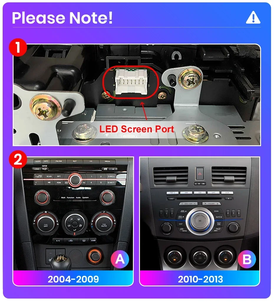 Junsun Wireless CarPlay Android Auto Autoradio für Mazda 3 BK Maxx Axel 2004-2013 Auto-Intelligentes System DSP SWC RDS GPS FM BT – Detail 1
