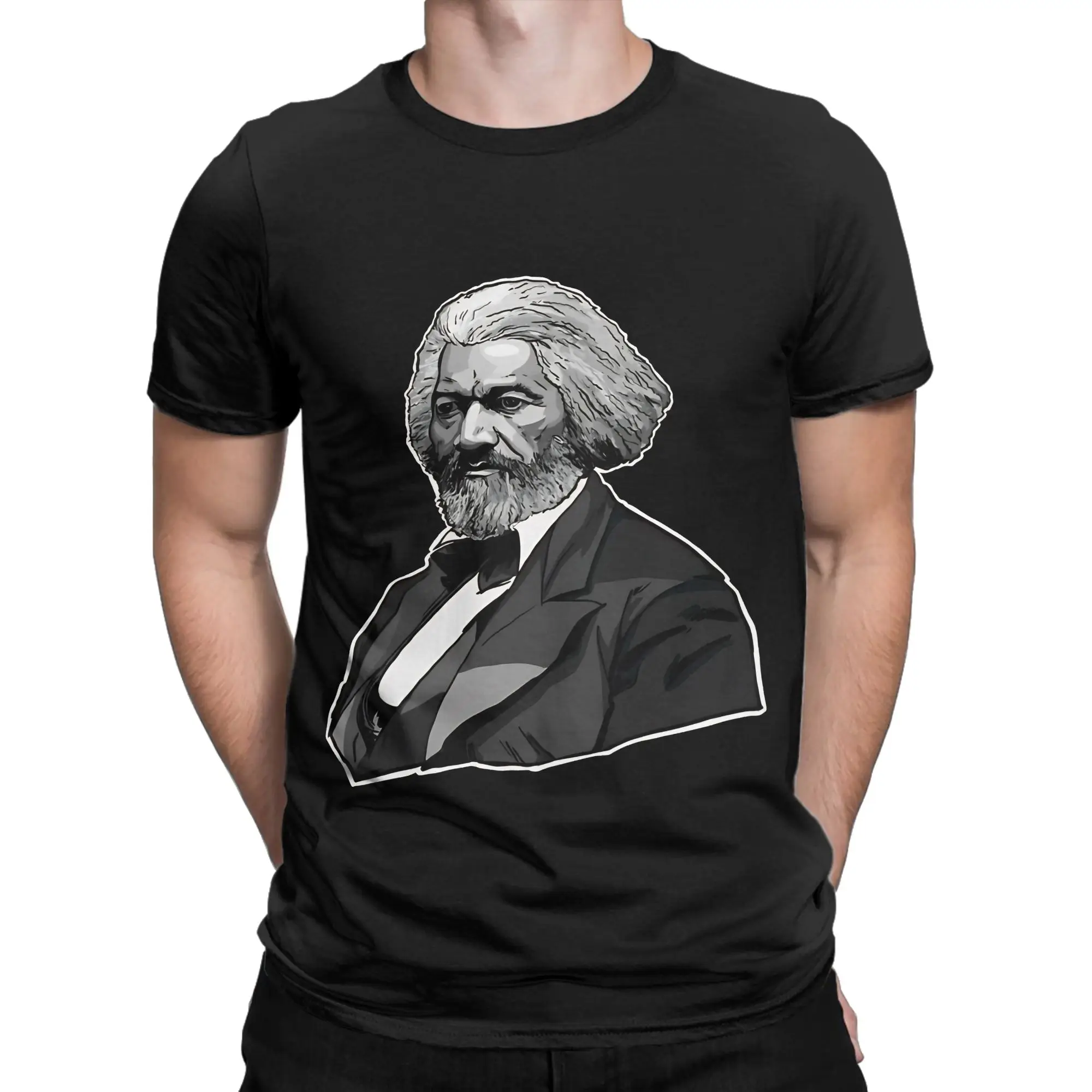 Frederick Douglass Black History Frederick Douglass Funny Graphic 100% Cotton T-Shirt Frederick Douglass Tees Tops For Men