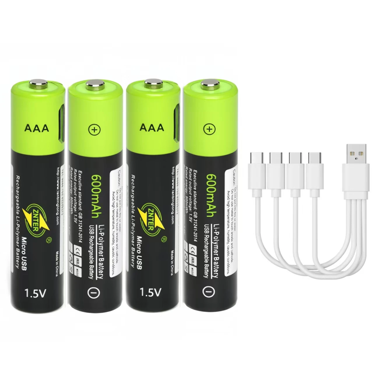 

4 шт./лот 1,5 В AAA аккумуляторная батарея 600 мАч USB литий-полимерная батарея игрушечная клавиатура игровой контроллер специальная литиевая батарея