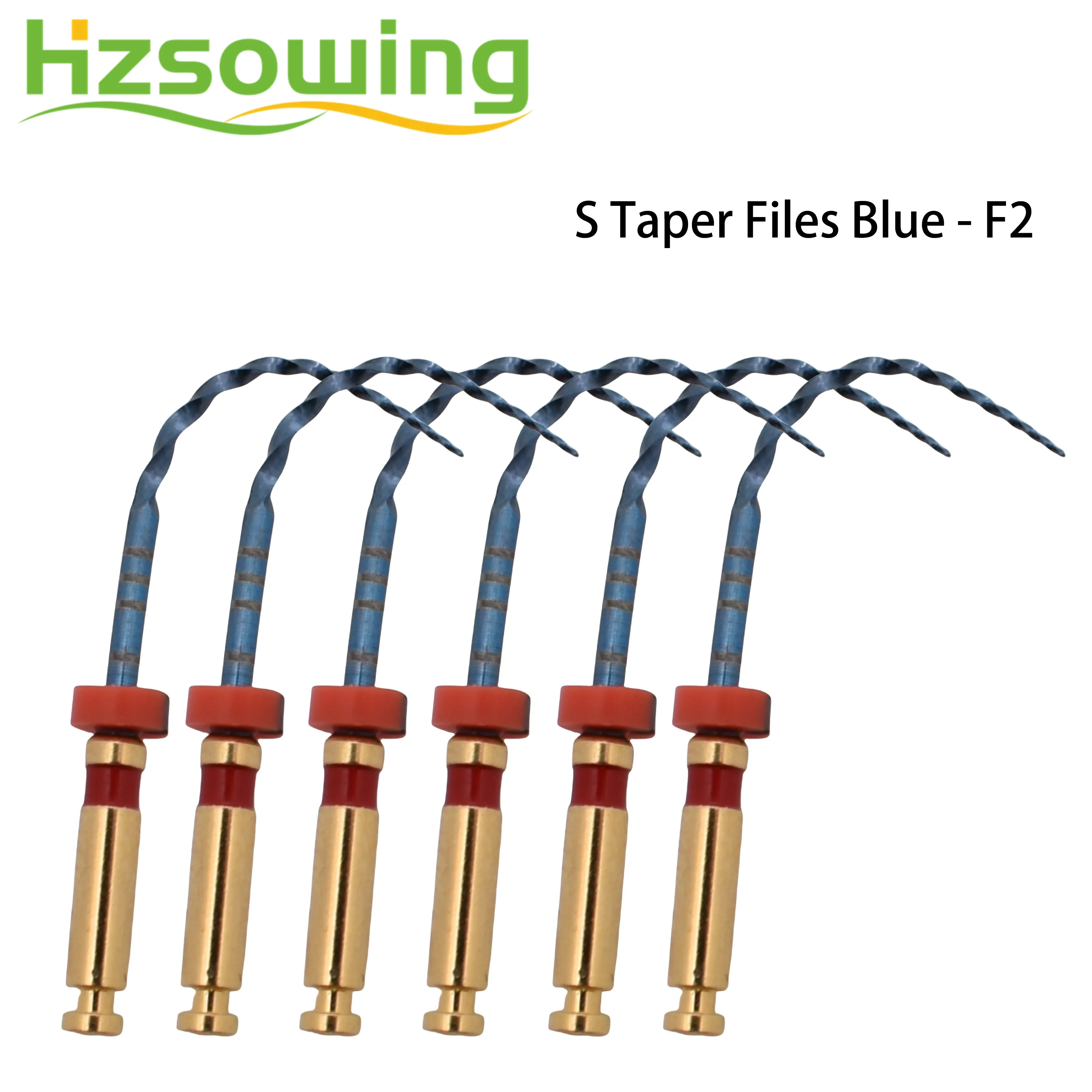 Dental Rotary Files Large Taper Blue Files Flexible Endo Files with Heat Activation 25mm 6pcs Dental Instrument