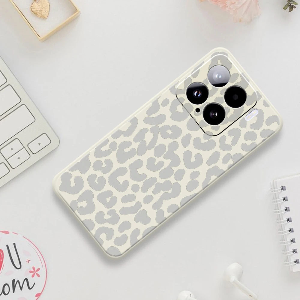 Einfache Leopard Print Telefon Fall Für Xiaomi Mi 15 Ultra Mi 14T 13T 12T 11T Pro Abdeckung Für Xiaomi Mi 13T Pro Mi 11T Pro Weiche Fällen