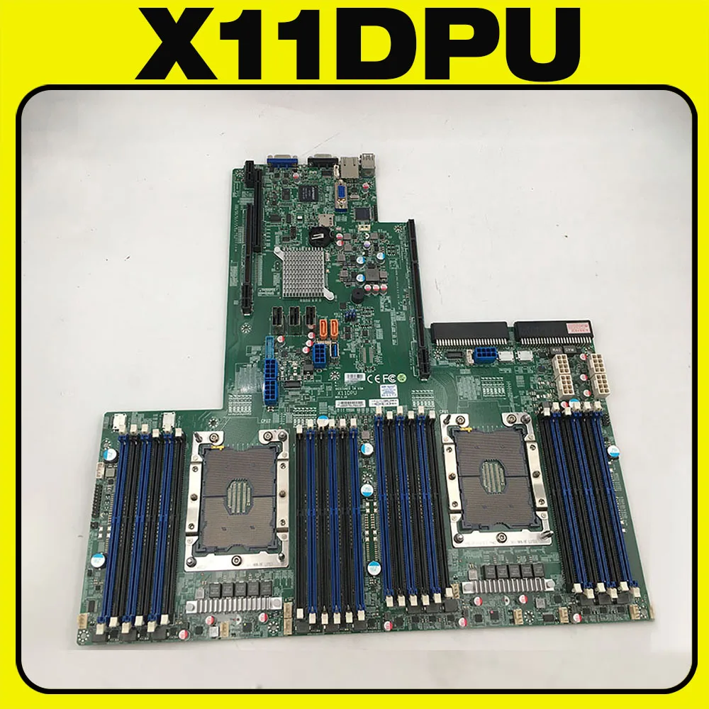 X11DPU For Supermicro Server Motherboard 2nd Gen Xeon Scalable Processors Dual Socket NVMe x4 PCI-E 3.0 LGA-3647 DDR4