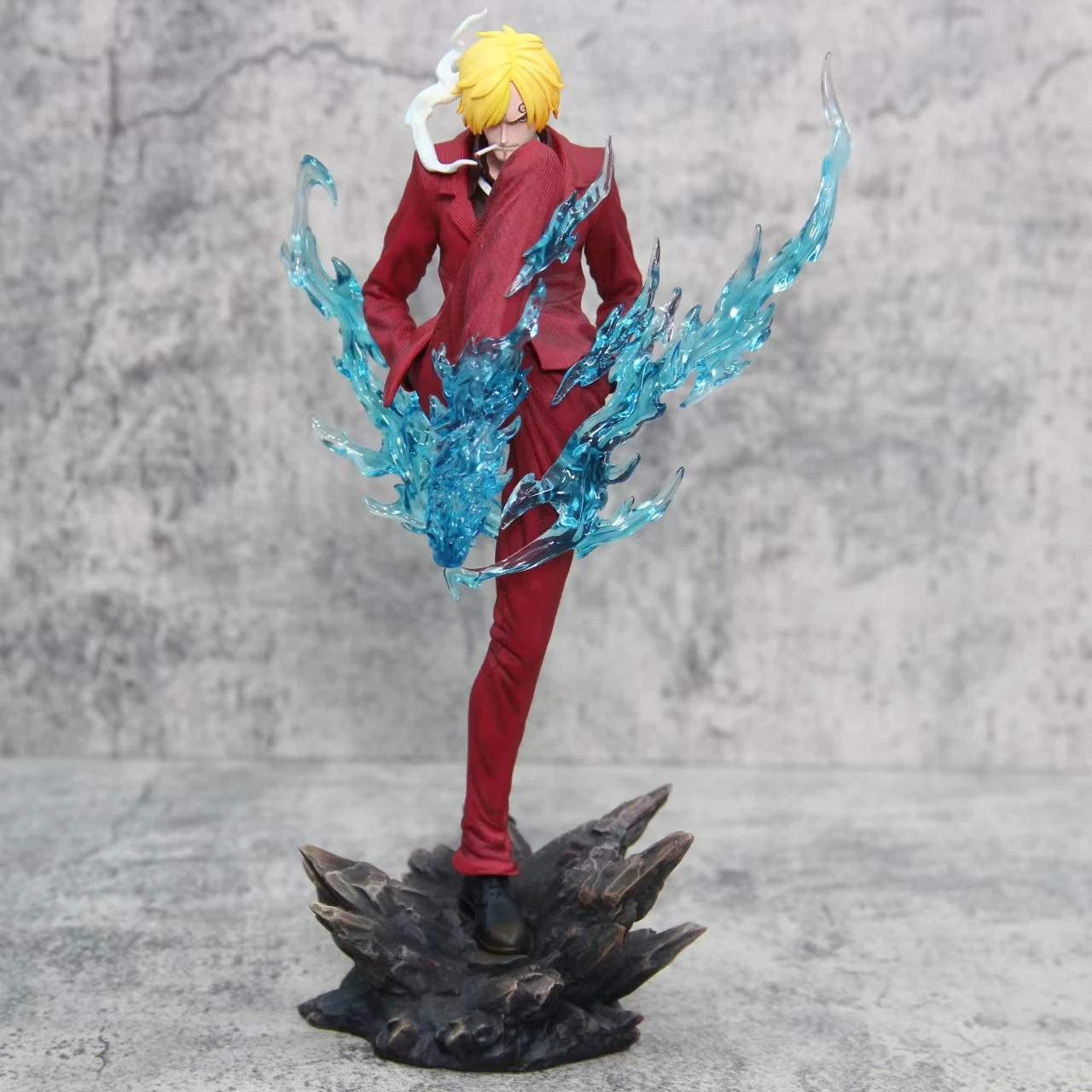 30cm One Piece Anime Demon Wind Feet Sanji POP Figure Model Pvc Statue Doll Collection Decoration Ornament Model Toys Gift