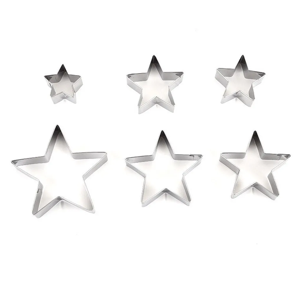Creative Cake Decorating Tool Cookie Shaper 8.5*8.5*2cm Star Cake Ring Handmade Touch Rust Resistant Dishwasher Safe