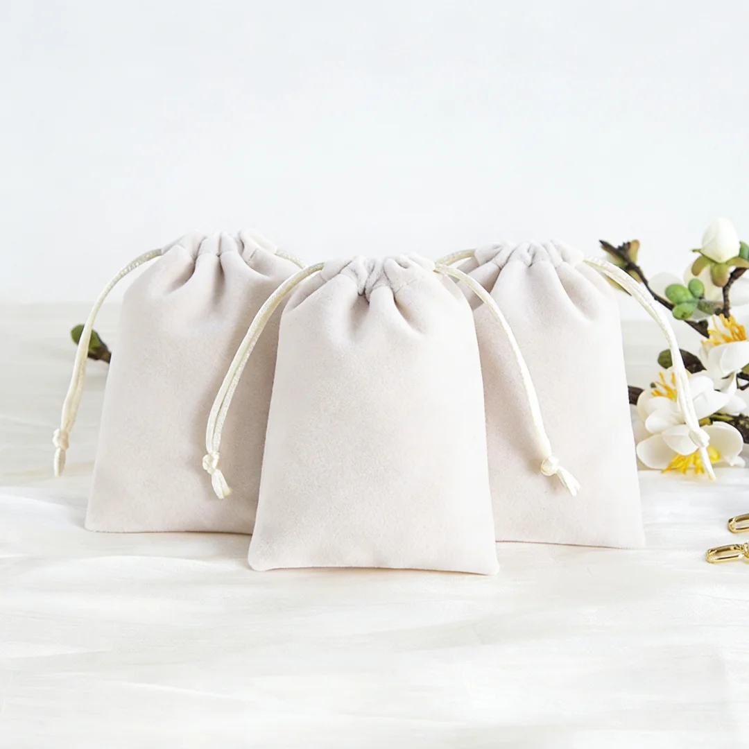 10Pcs 5x7cm 7x9cm Velvet Drawstring Pouches Anti-Scratch Organizer Pouch for Necklace Ring Storage And Birthday Gift Wrapping