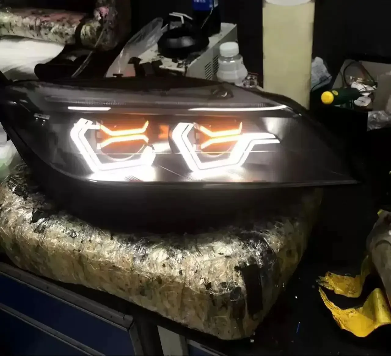 

Для BMW Z4 E89 OSS светодиодные фары дневного света DRL фары ближний дальний свет указатель поворота