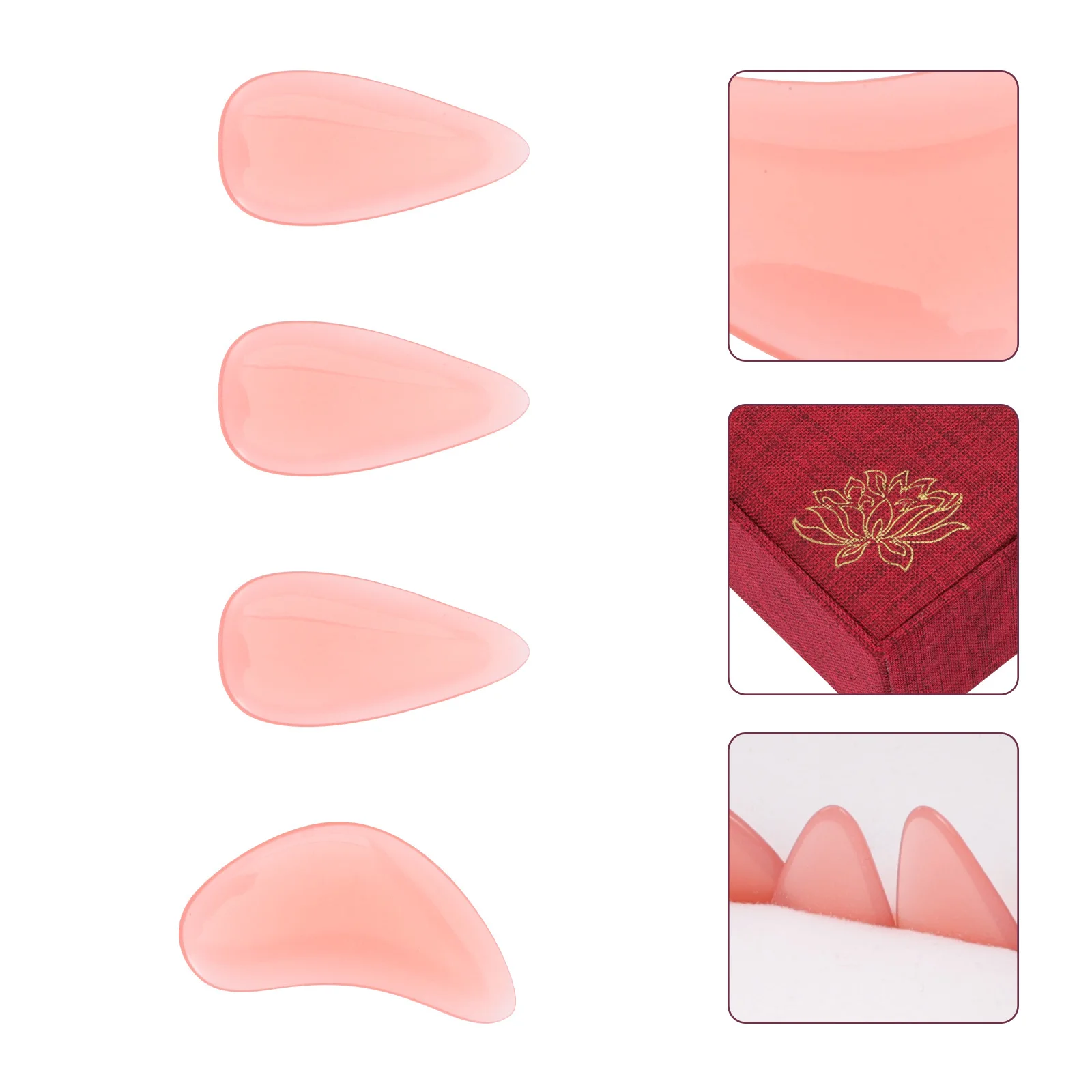 

1 set Crystal Fingernails For Guzheng Practice Durable Wear-Resistant Professional String Instrument Finger Picks Accessory