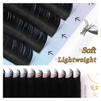 Coreano PBT negro mate 0,03 0,05 0,07 0,20mm pestañas individuales clásicas C D DD Curl volumen de pestañas individuales extensión de pestañas de Cachemira