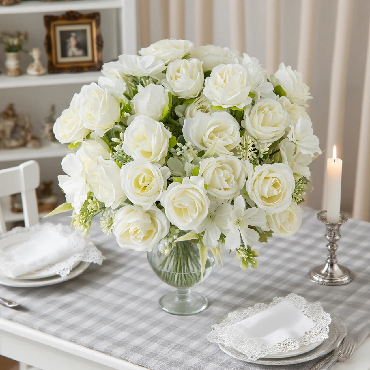 Künstliche Blumen Seidenrosen Hochzeitskranz Heim Raum Party Tischdekoration Brautstrauß Outdoor Garten DIY Fotografie Geschenk Requisite