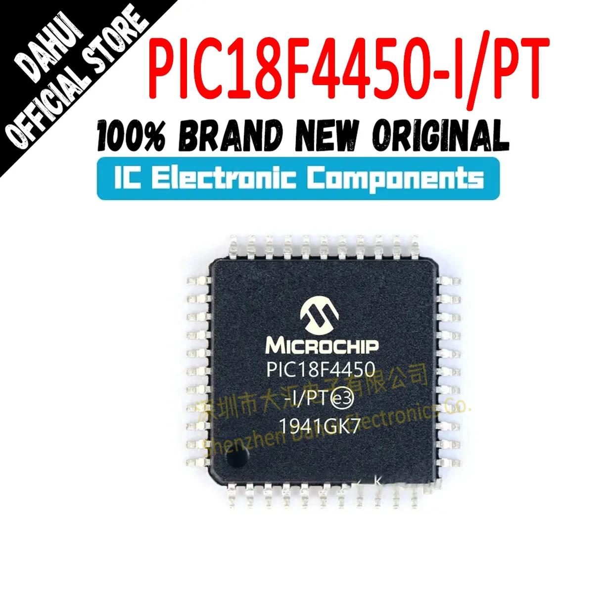 PIC18F4450-I/PT PIC18F4450-I PIC18F4450 PIC18F PIC18 PIC IC MCU Chip TQFP-44 In Stock 100% New Originl