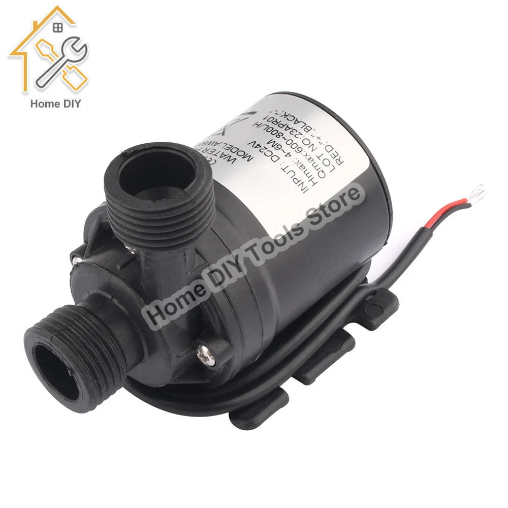 

DC 12V 24V 800L/H Mini Brushless Motor Submersible Water Pump Cycle Use Booster For Cooling System Fountains Heater