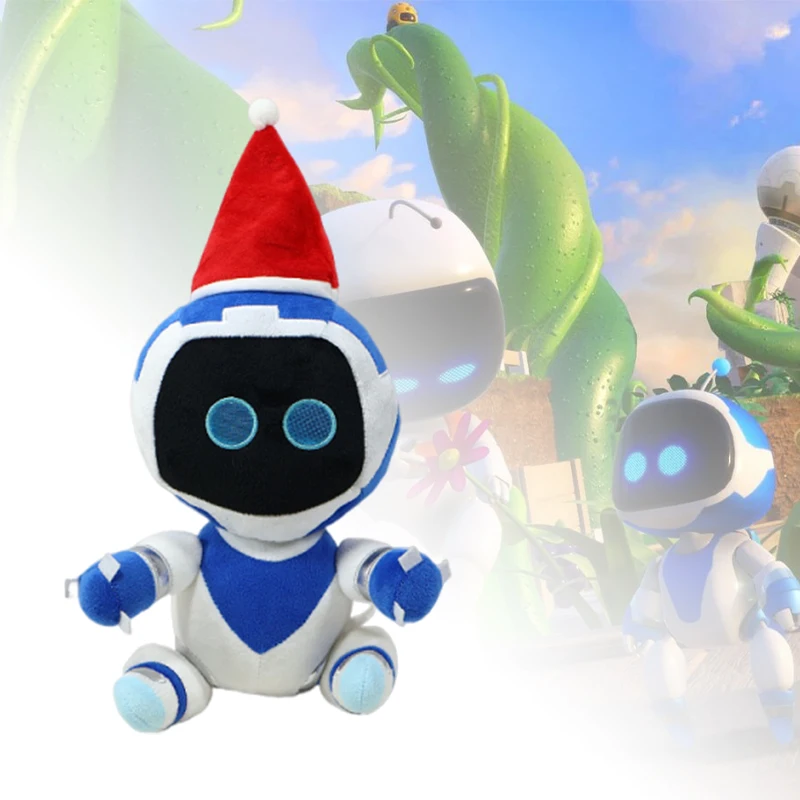 42 cm Astro Bot Pluche Kerstmuts Kawaii Zachte Pop Gevuld PP Katoen Kussen Collectie Kamer Decoratie Kerstcadeaus Speelgoed voor kinderen